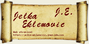 Jelka Eklemović vizit kartica
